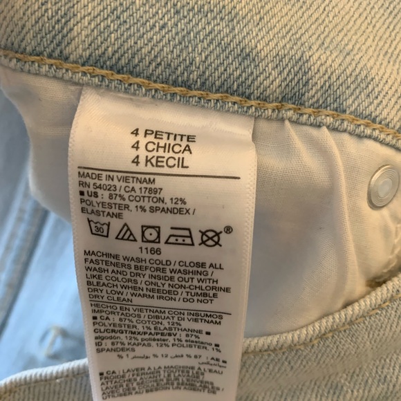 Womens Light Wash Straight Leg Jeans - Light Blue - Picture 3 of 3